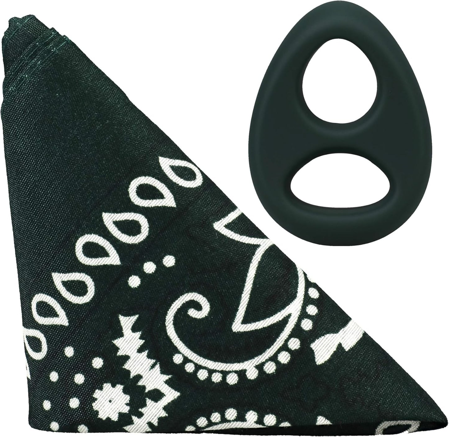 The Code Silicone Cock Ring with Bandana
