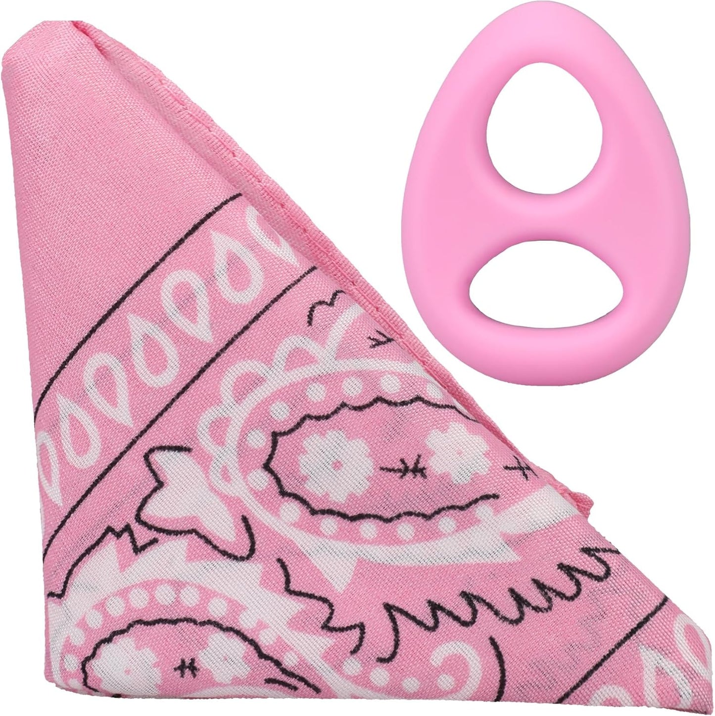 The Code Silicone Cock Ring with Bandana