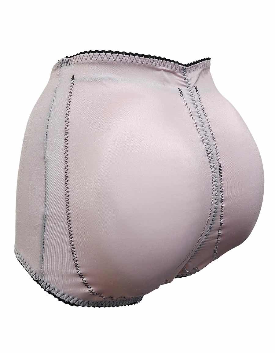 The rear and left side of the pink Rear Padded High Waist Panty.