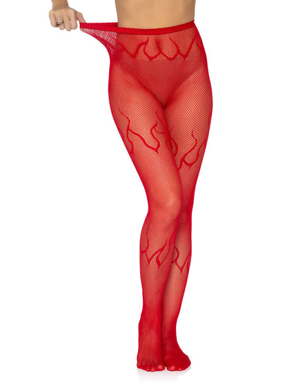 Flame Net Tights