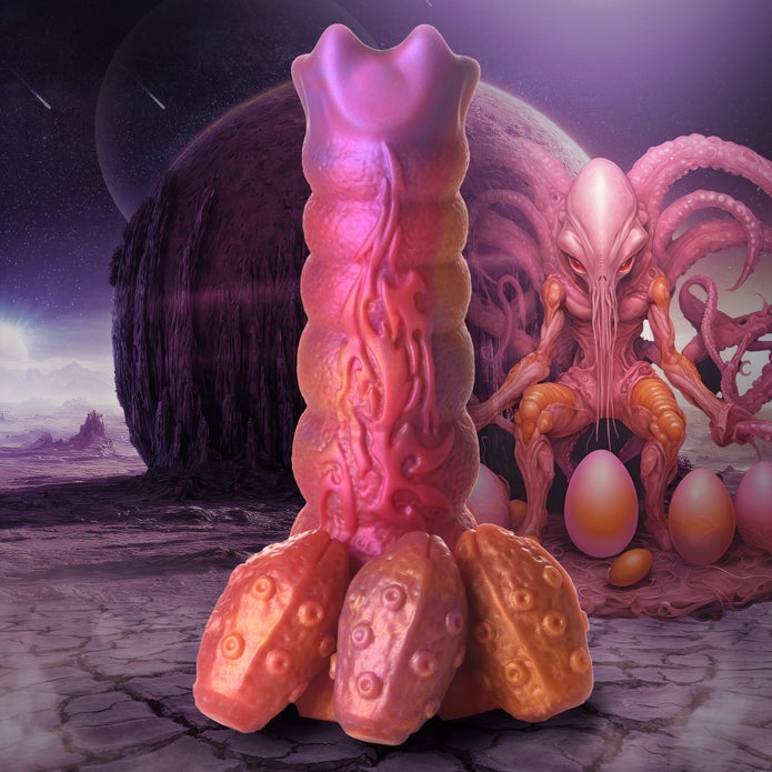 Creature Cocks Nymphoid Ovipositor Dildo and Eggs