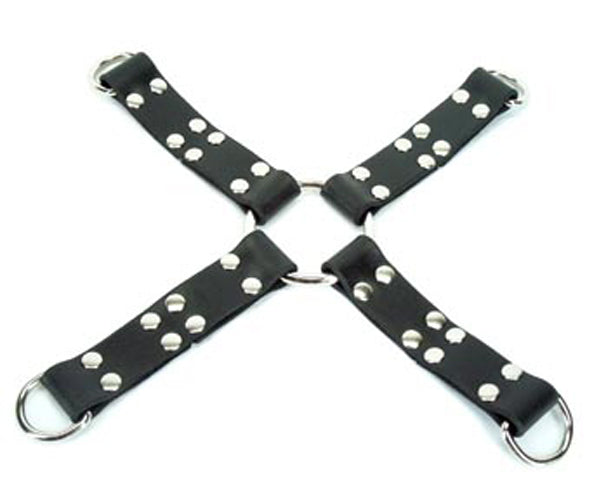 The Leather Hog Tie with D-Rings.
