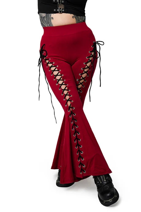Alice Lace Up Flare Pants