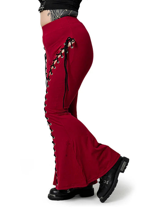 Alice Lace Up Flare Pants