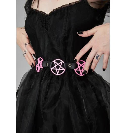 Funk Plus Pink Pentagram Belt