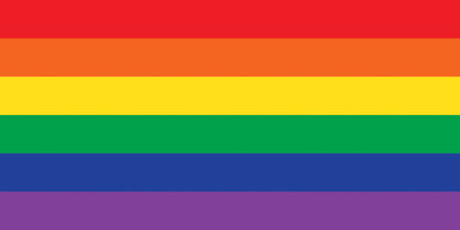 Rainbow Pride Flag Six Stripes