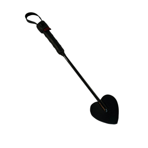 Black Rouge Leather Mini Heart Paddle.