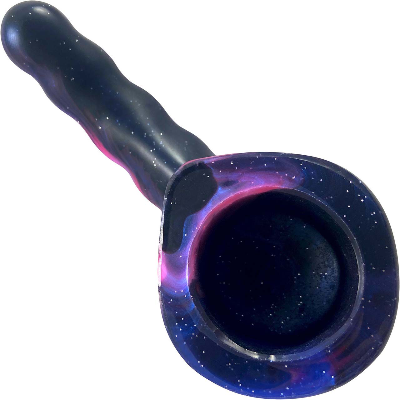The underside of the galaxy Gee Whizzard Magic Wand Vibrator Attachment.