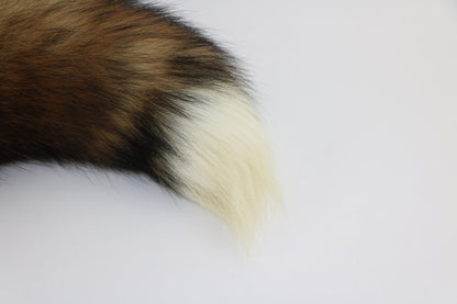 Red Fox real fur clip-on tail.