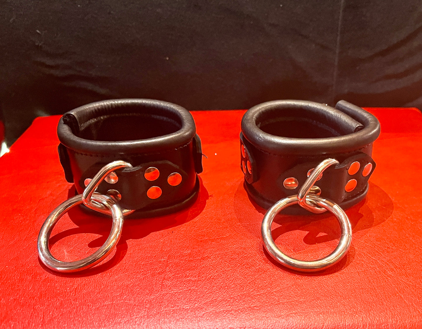 Rolled Leather Deluxe Cuffs