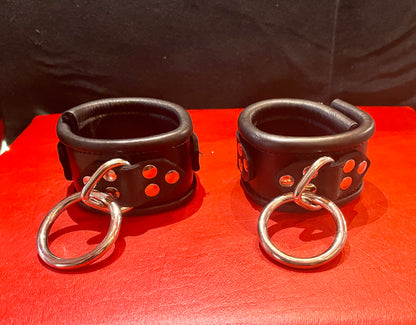 Rolled Leather Deluxe Cuffs