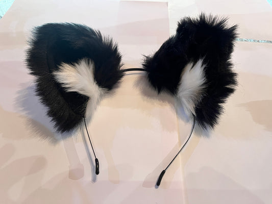 Faux Fur Ears on metal headband