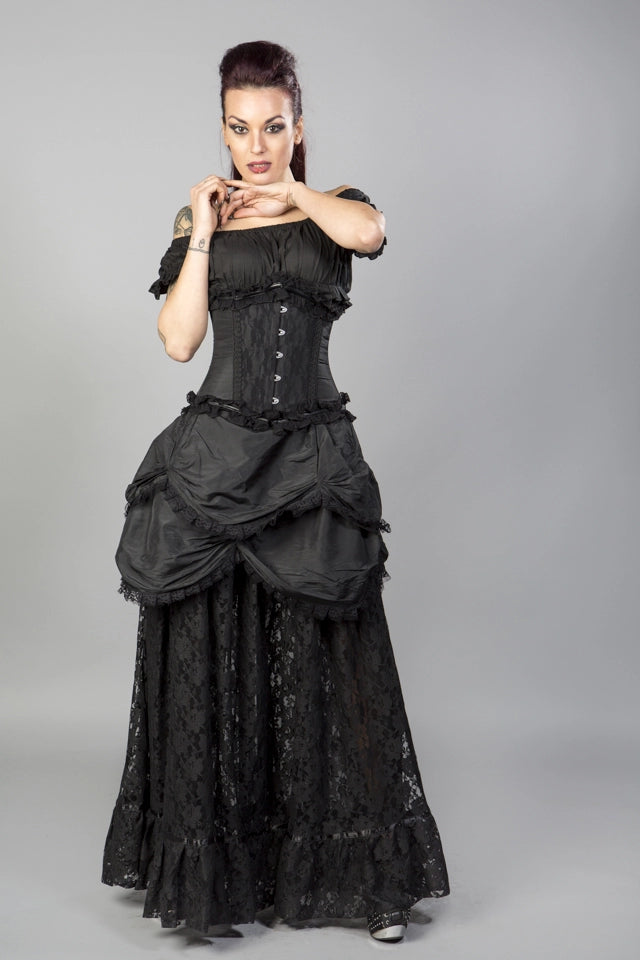 Elizium steel boned overbust corset