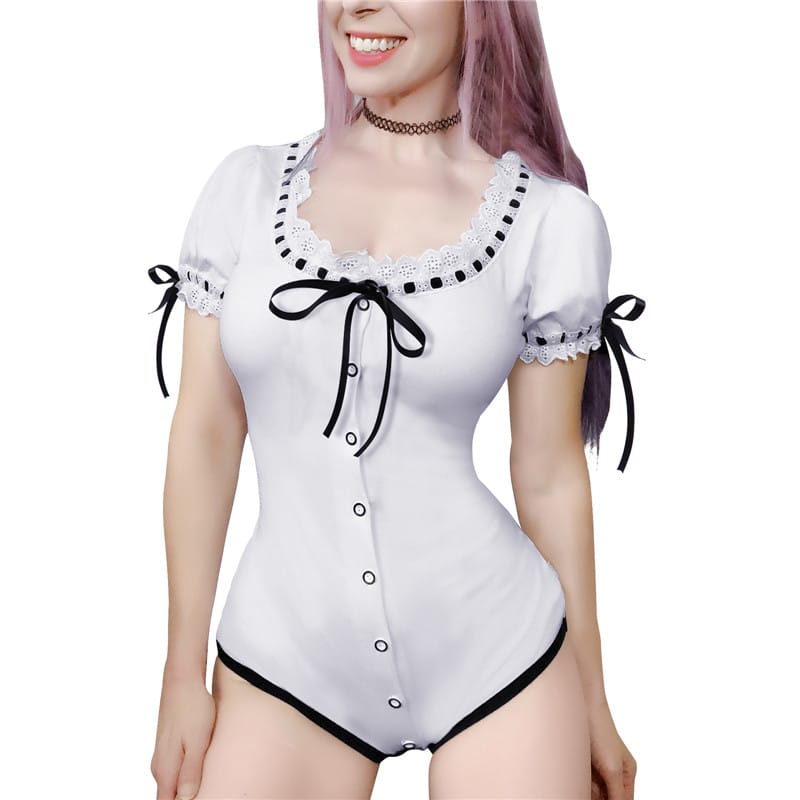 Lolita Onesie Bodysuit female model front view