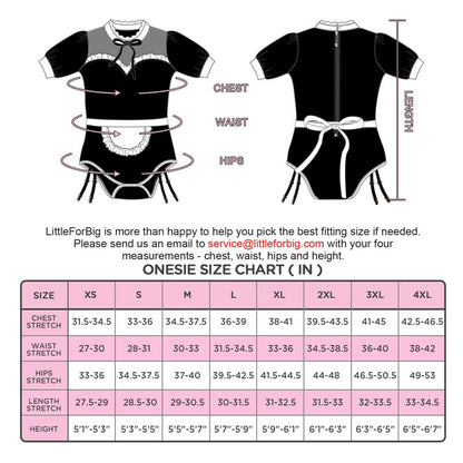 Little for Big Maid Suit Onesie