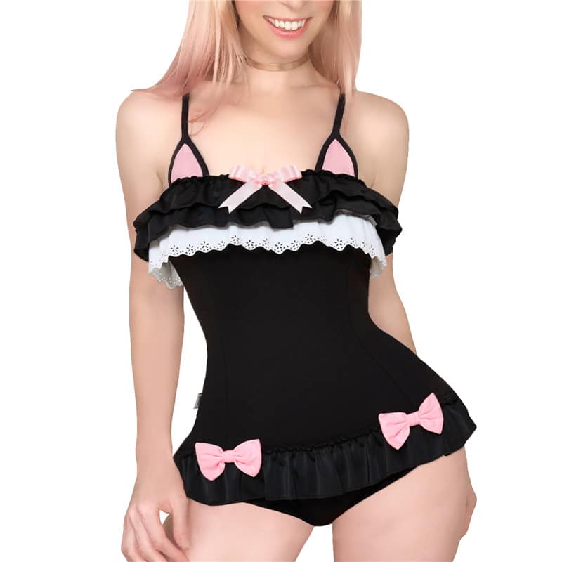 Little for Big Fancy Kitty Onesie