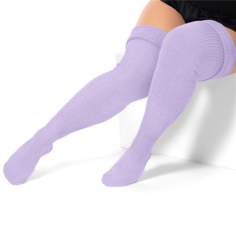 Little for Big Plus Size Cable Knitted Thigh High Socks