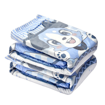 Little for Big Little Blue BabyFur Cloth Back Diapers 10 Pieces Pack