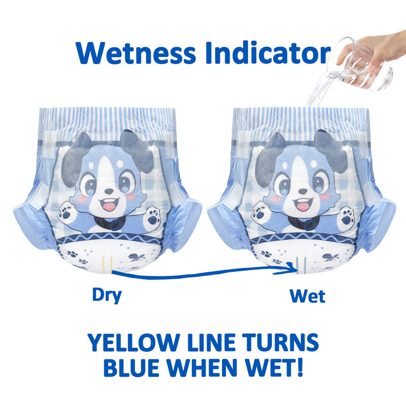 Little for Big Little Blue BabyFur Cloth Back Diapers 10 Pieces Pack