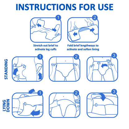 Little for Big Little Blue BabyFur Cloth Back Diapers 10 Pieces Pack