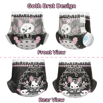 Little for Big Goth BRAT Ultra Absorbent Diapers 10 pack