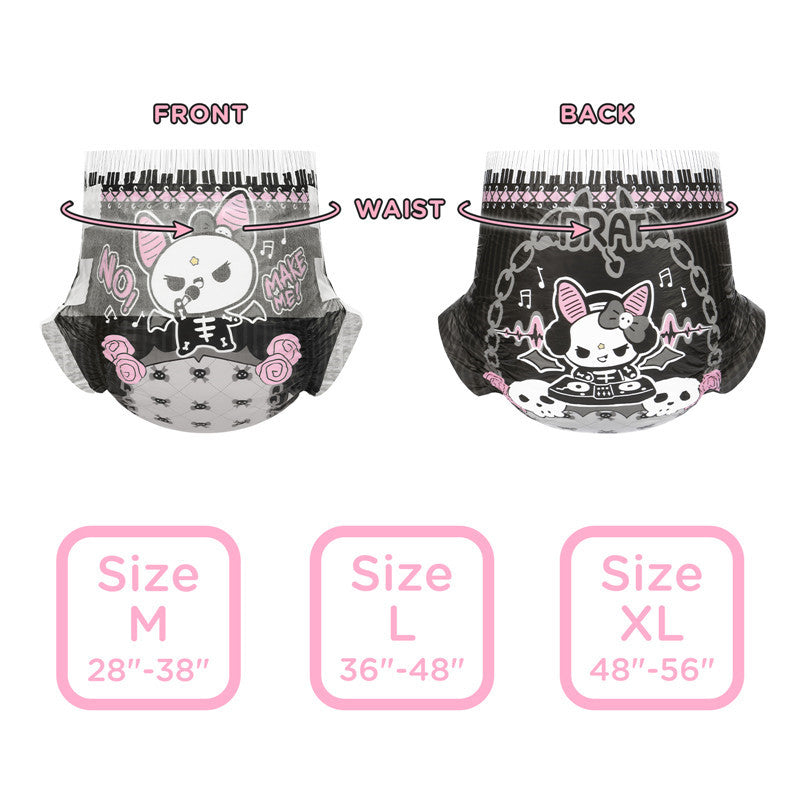Little for Big Goth BRAT Ultra Absorbent Diapers 10 pack