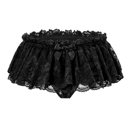 Little for Big Sissy University Lace Skirted Thong Pantie