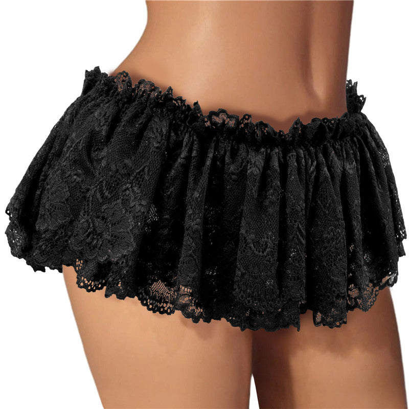 Little for Big Sissy University Lace Skirted Thong Pantie
