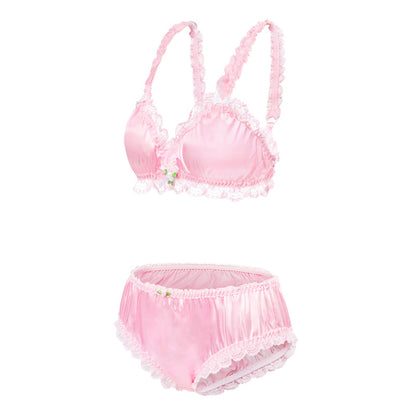 Sissy University Lacy Frill Bralette Set
