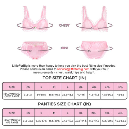 Sissy University Lacy Frill Bralette Set