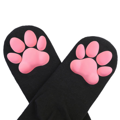 3D Paw Pad Frilled Socks