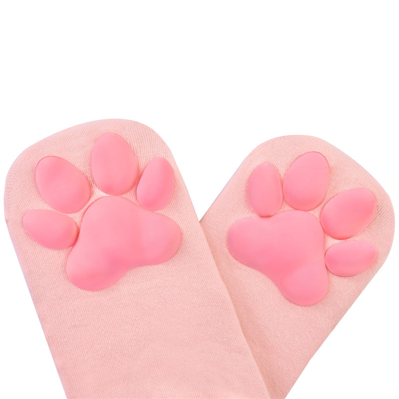 3D Paw Pad Frilled Socks