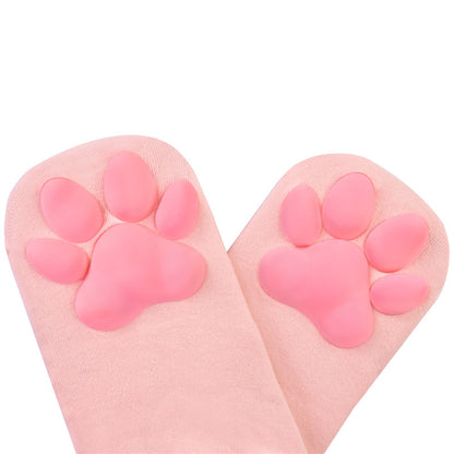 3D Paw Pad Frilled Socks