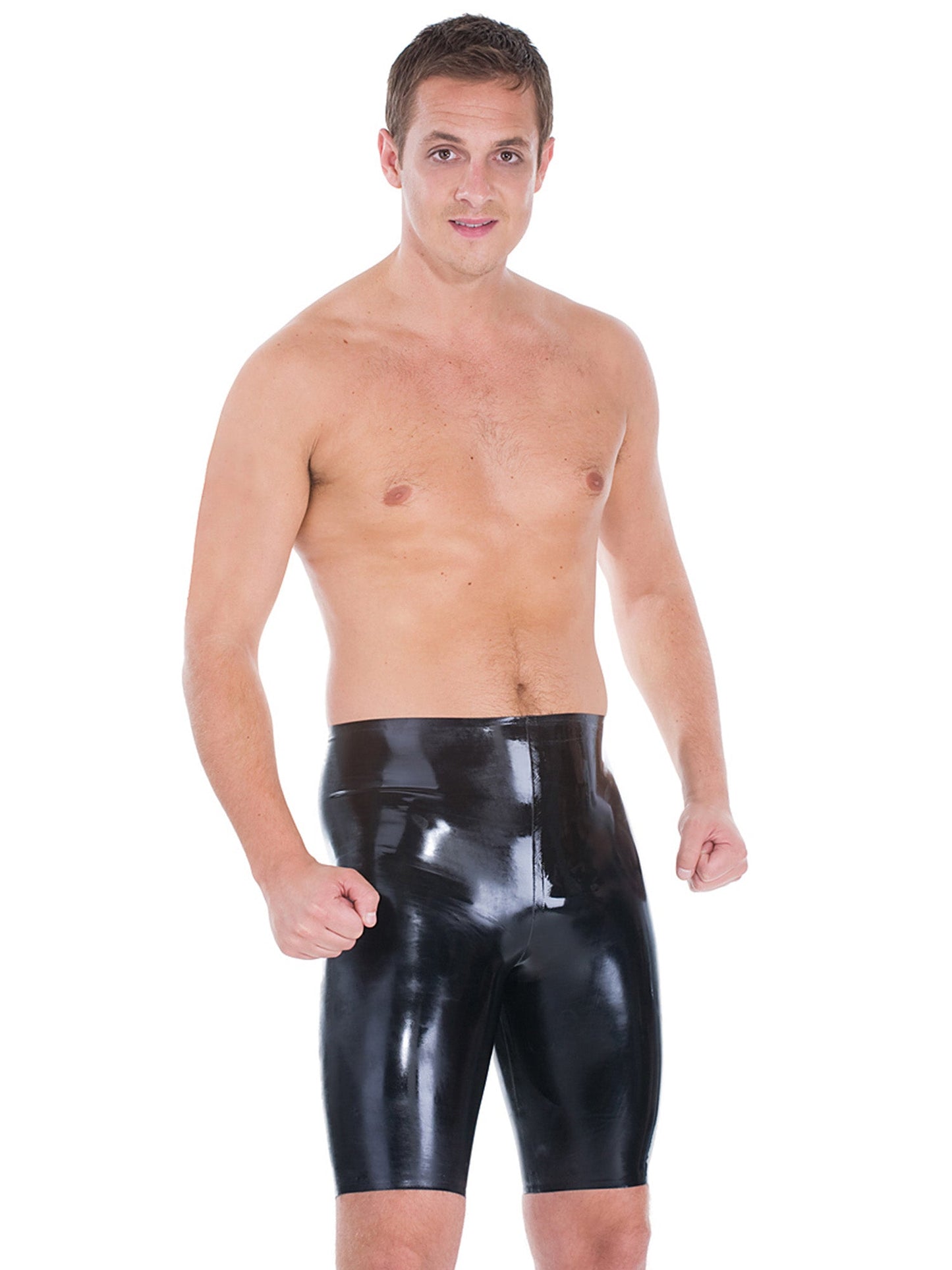 Black Latex Cycle Shorts