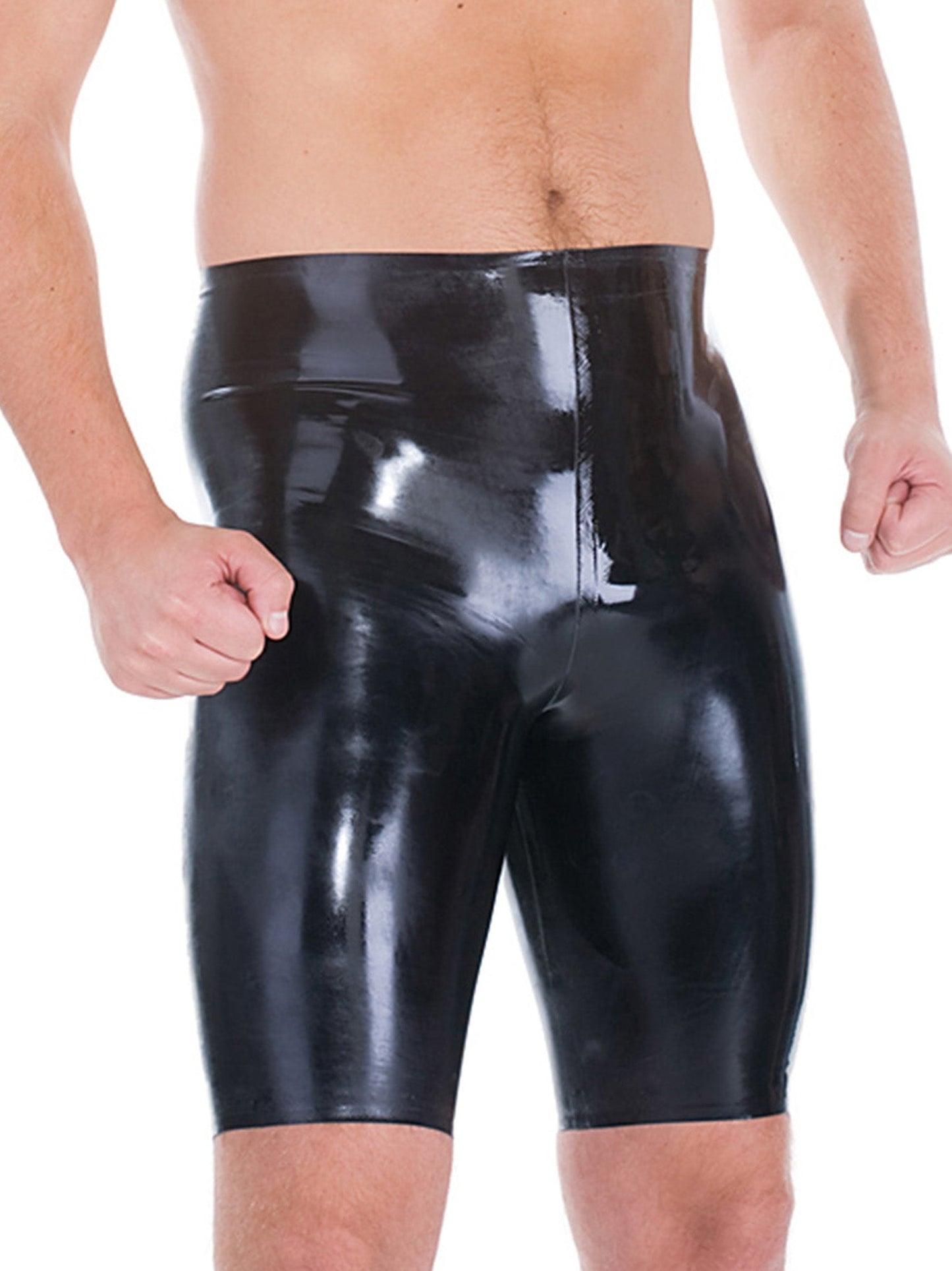 Black Latex Cycle Shorts
