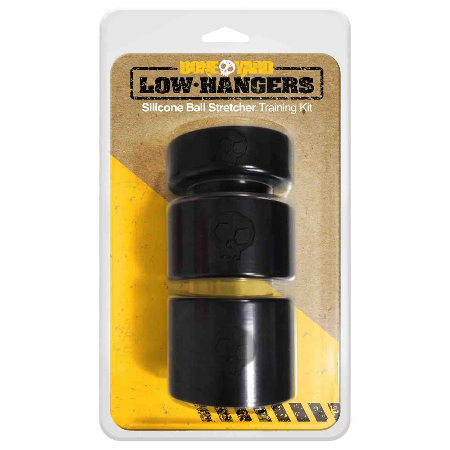 The Low Hangers Ball Stretcher Set in its packaging.