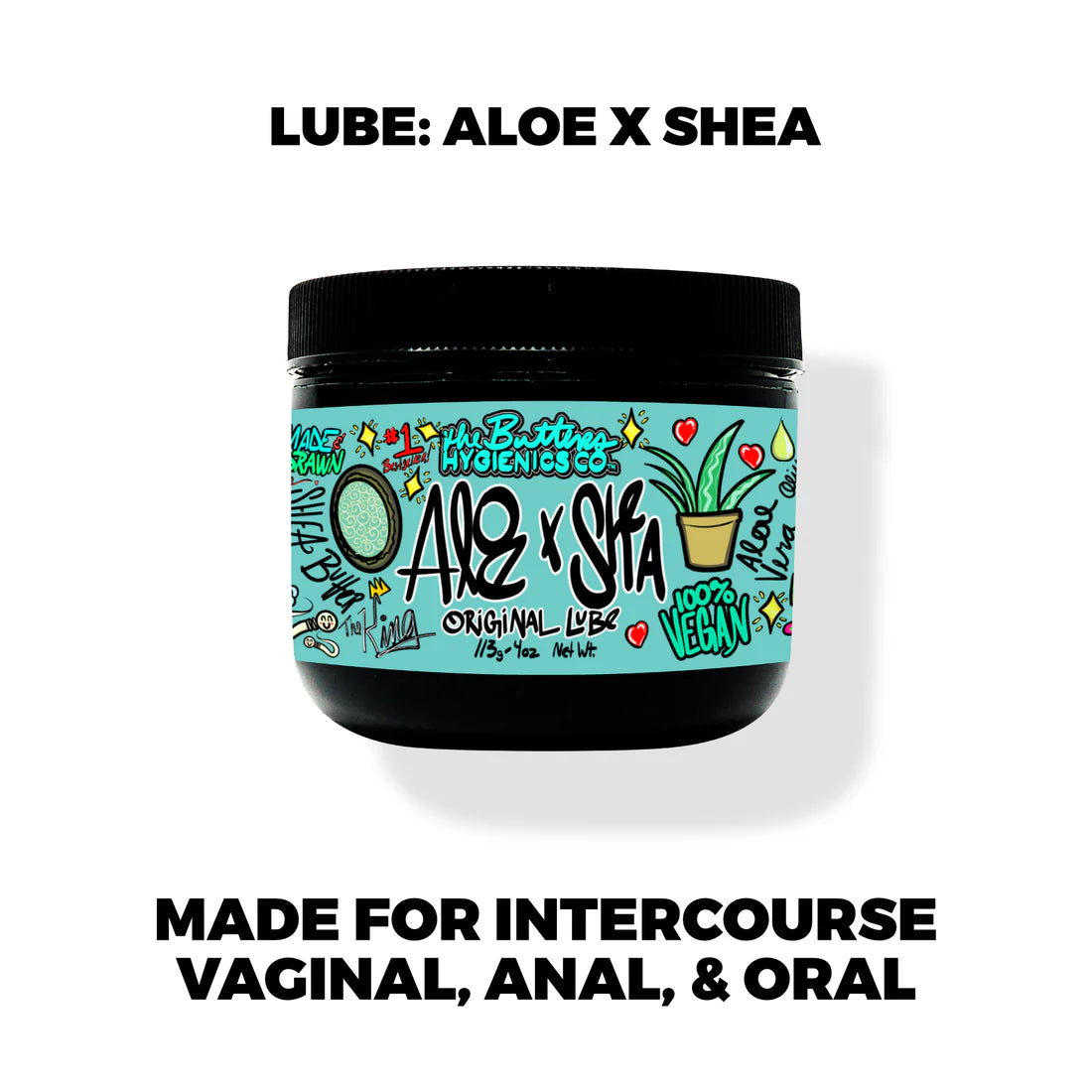 Lube: The Butters | Aloe X Shea - Ultra Long Lasting, Moisturizing, Gentle Regular price$3.00 USD
