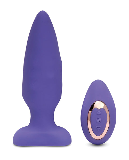 The ultra violet Sensuelle Andii Roller Motion Vibrating Anal Plug.