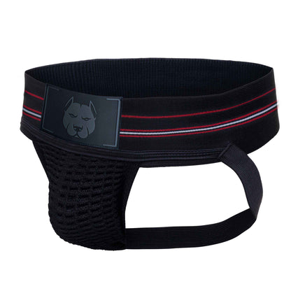 The Gruff Pup Pocket Jockstrap, front and side view.