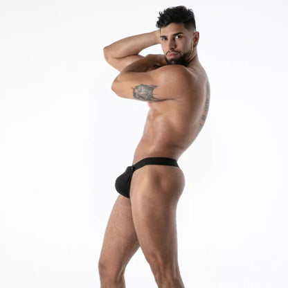 Raw Denim Snap Bulge Thong