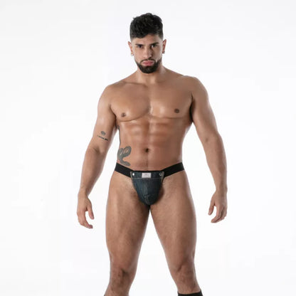 Raw Denim Snap Bulge Thong