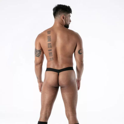 Raw Denim Snap Bulge Thong