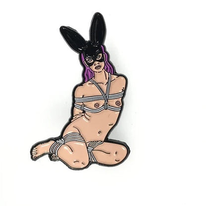 Rope Bunny Alex Geeky and Kinky Rope Pin.