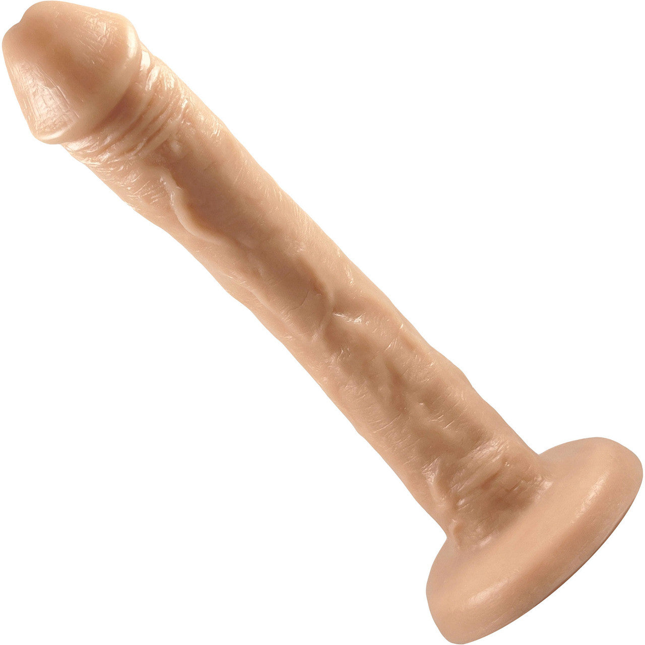 The front of the vanilla Slim Vixskin Dildo.