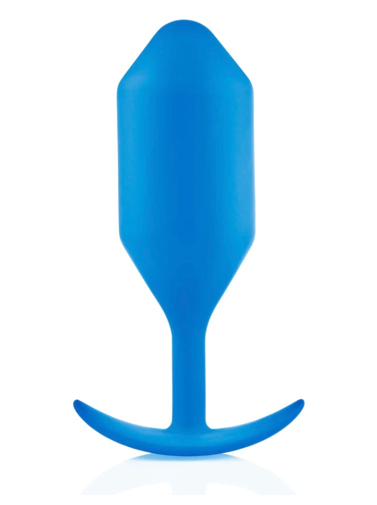 Size 5 blue B-Vibe Snug Plug.