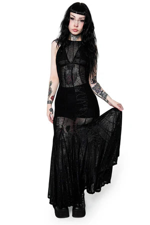 Spinnerette Maxi Dress