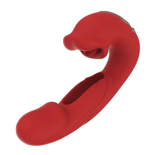 Licking Mouth & G-spot Flicking  vibrator