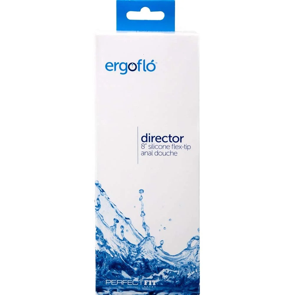 The packaging for the ErgoFlo Director Anal Douche.