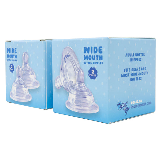 Wide Mouth Silicone Bottle Nipples