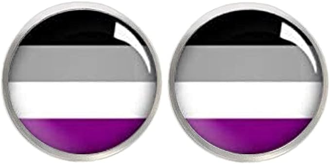 Pride Flag Round Post Earrings- Pair